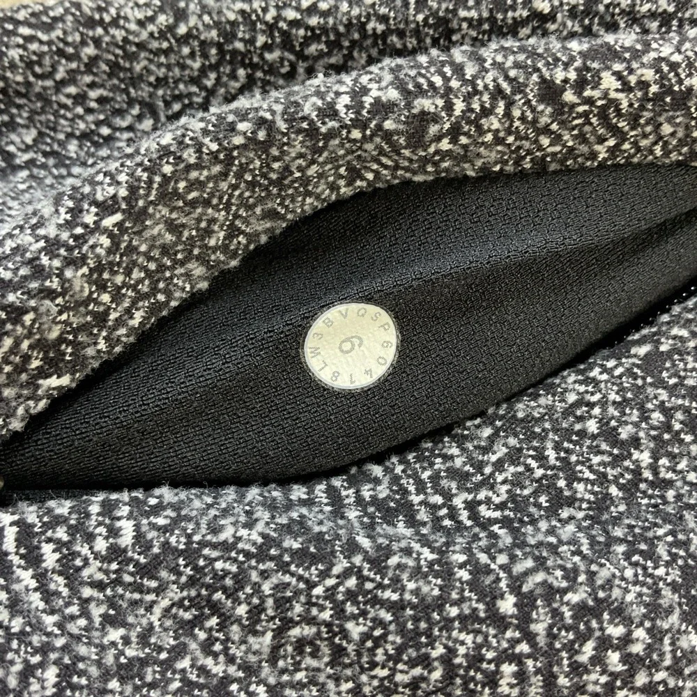Lululemon Pullover Women Sz 6 Rulu Run Long Sleeve Jacquard Gray Running LW3BVQ